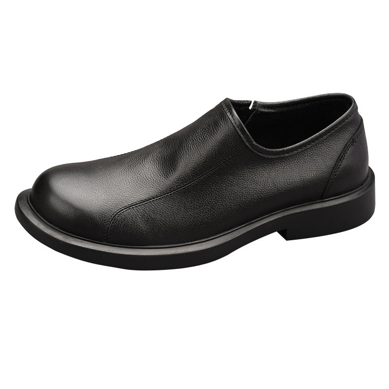 New Men's Genuine Leather Boots, Low-top, Soft Genuine Leather, Wear-resistant, Non-slip