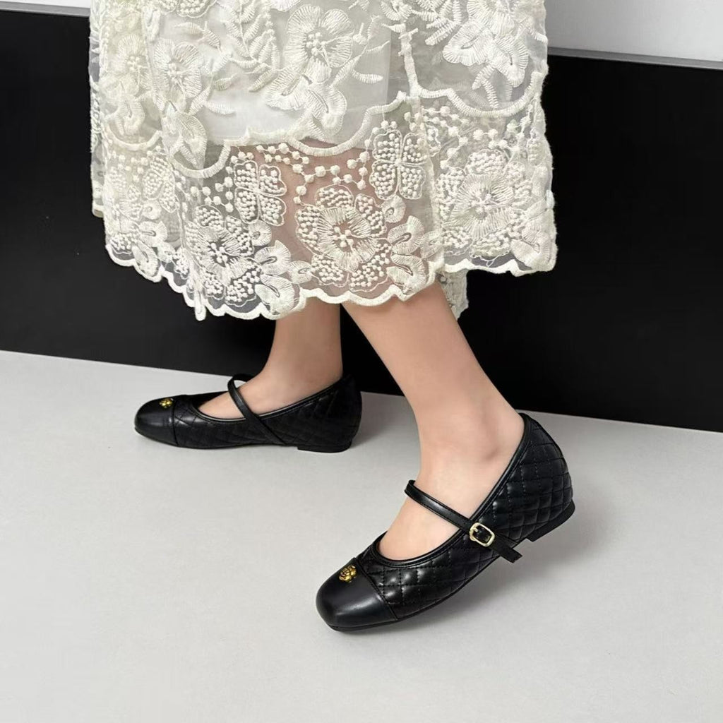 Women'S Mary Jane Shoes 2026 New Arrival, Color-Block Low-Top Retro Shoes, Lightweight Non-Slip Spring Style, Women Shoes