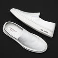 Minimalist Style Genuine Leather Casual Men's Shoes, Soft-soled Lightweight Men's Loafers, Slip-on Flat Shoes Made of Top-grain Cowhide, Comfortable to Wear and Easy to Put on and Take Off