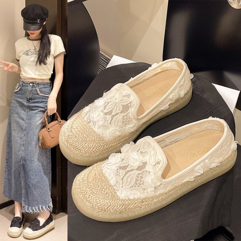 Women'S New Summer Mesh Breathable Slip-On Flat Casual Shoes, Mary Jane Fisherman Shoes, Women Shoes