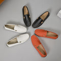 Men's Loafers, Minimalist Style Genuine Leather Men's Shoes, Slip-on Flat Shoes, Comfortable to Wear, Easy to Put on and Take Off, Suitable for Daily Wear