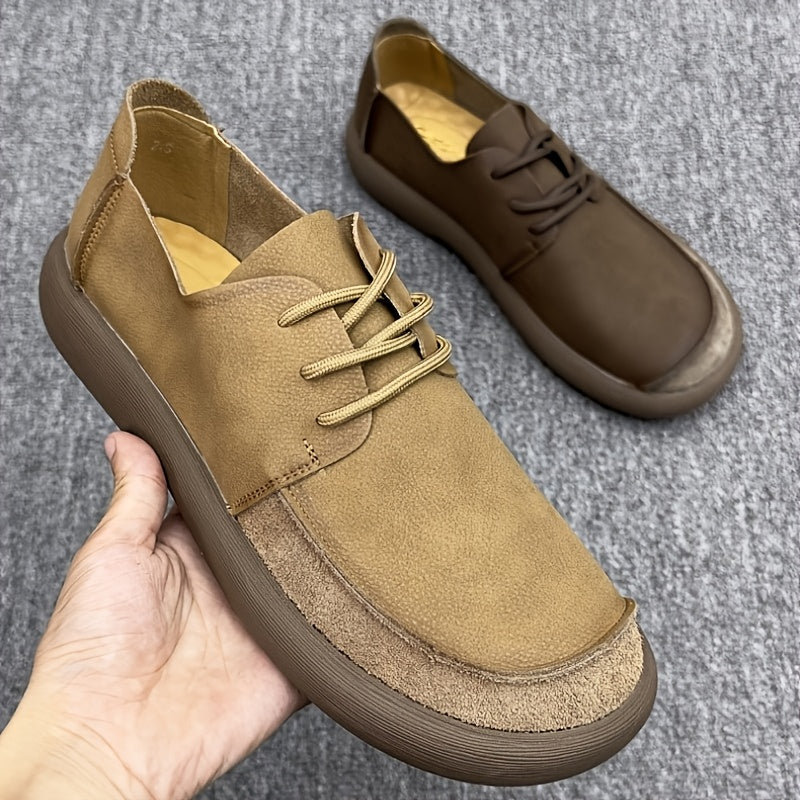 Men'S Breathable Platform Vintage Casual Shoes 2026 New Summer Trendy Versatile