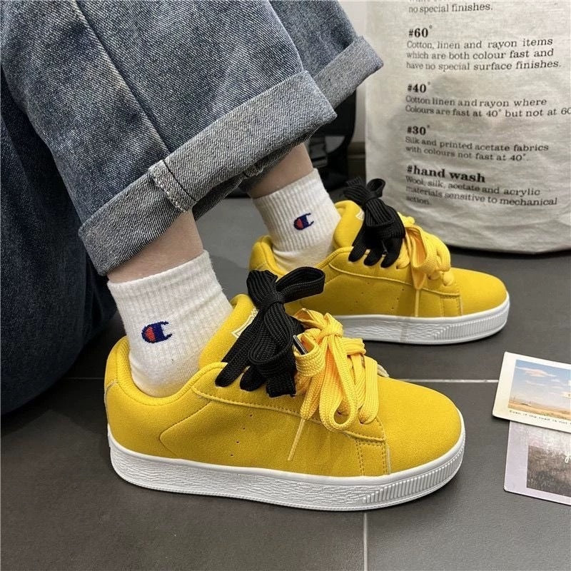 Men'S Low-Top Bread Shoes | Versatile Niche Canvas, German Training Sports Sneakers, Trendy, Casual Style, All-season, Solid Color, Lace Closure, Rubber Sole, EVA Insole