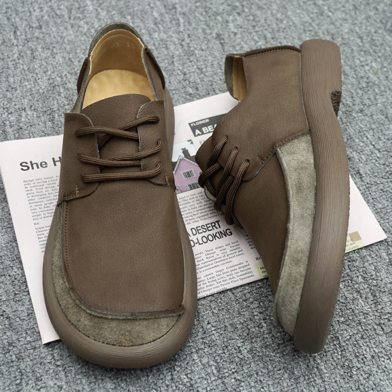 Men'S Breathable Platform Vintage Casual Shoes 2026 New Summer Trendy Versatile