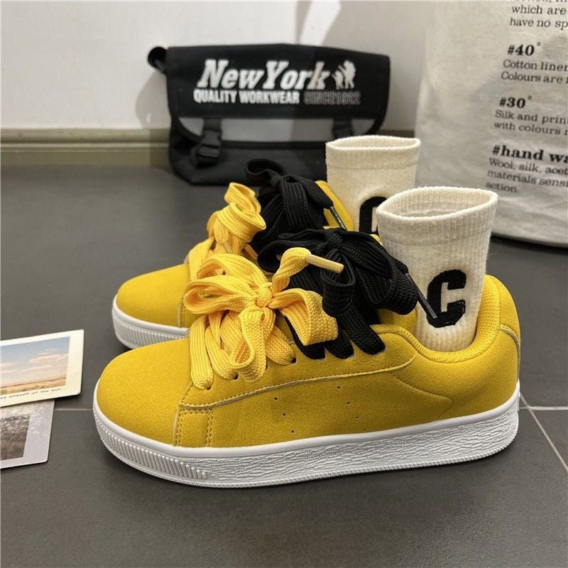 Men'S Low-Top Bread Shoes | Versatile Niche Canvas, German Training Sports Sneakers, Trendy, Casual Style, All-season, Solid Color, Lace Closure, Rubber Sole, EVA Insole